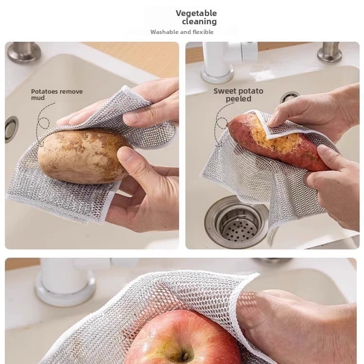 Double-Sided Dishwashing Steel Cloth