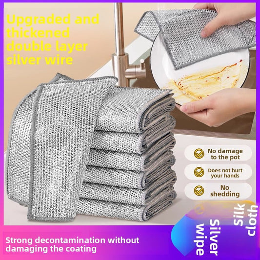 Double-Sided Dishwashing Steel Cloth