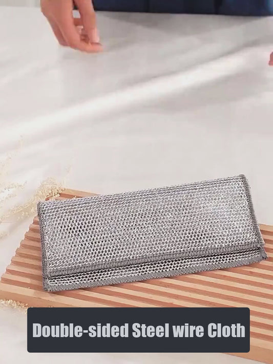Double-Sided Dishwashing Steel Cloth